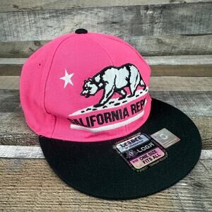 California Republic Pink Hat Leader Of Generation Adjustable Cap
